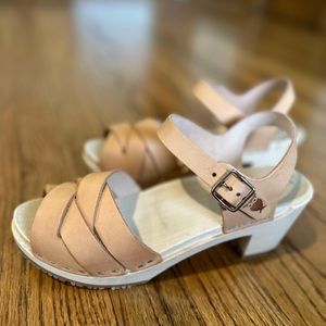 Sandgrens Rio Grande High Clogs in Nude